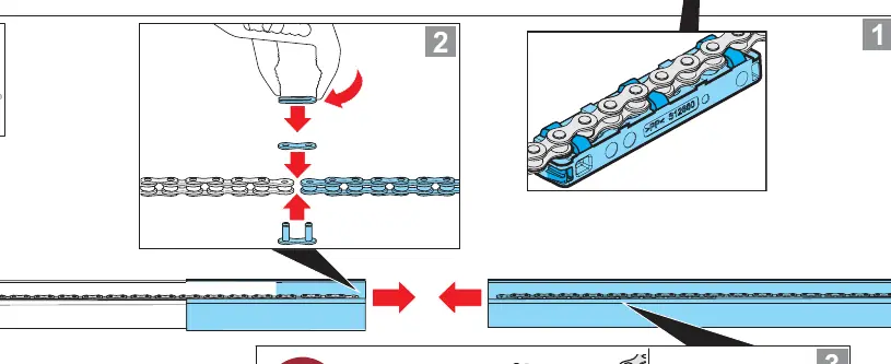 Chain connection procedure