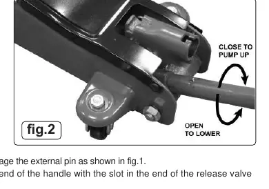 Release valve operation