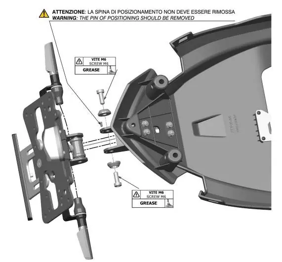 License plate support assembly