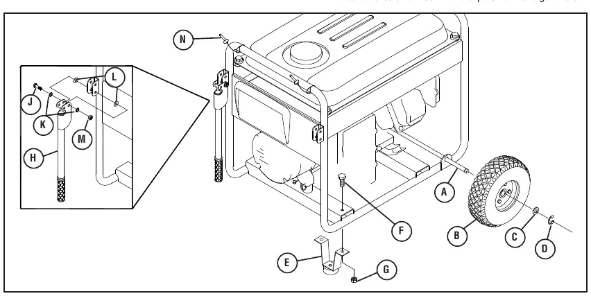 Wheel kit assembly diagram