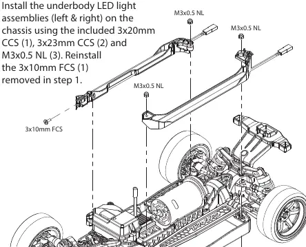 Installing LED light assemblies
