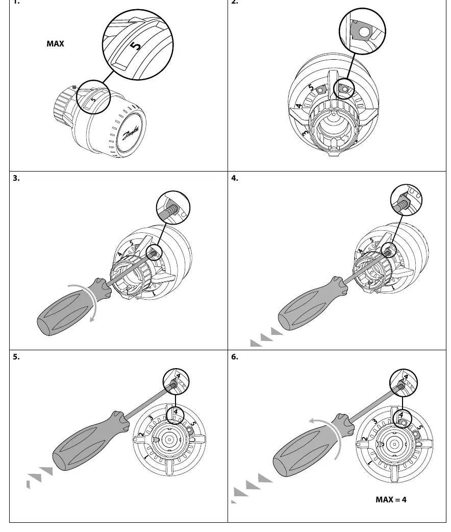 Maximum temperature limitation procedure