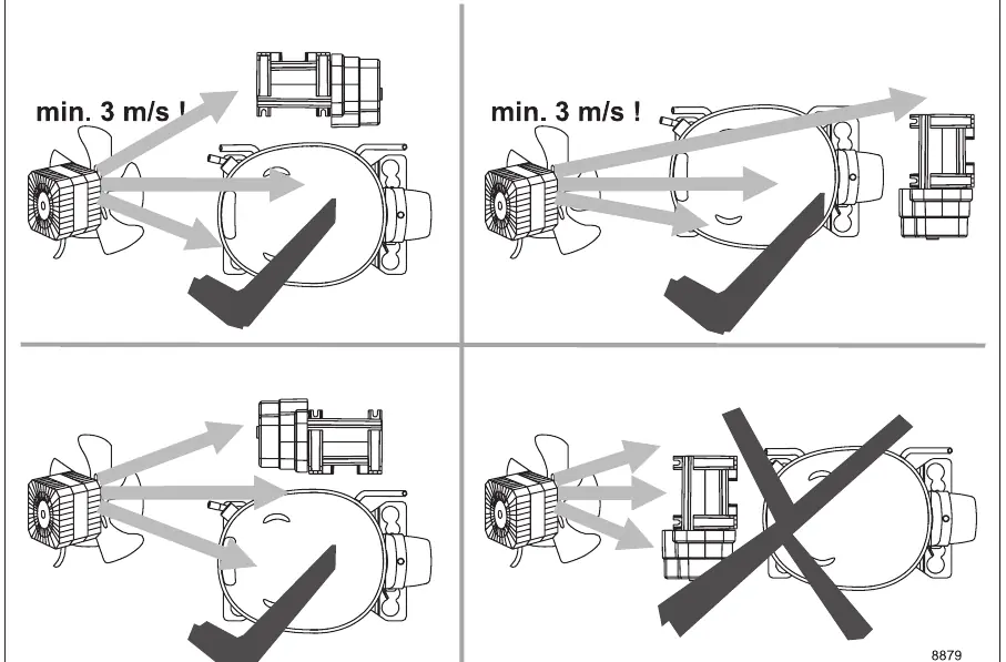 Airflow requirements for the compressor.