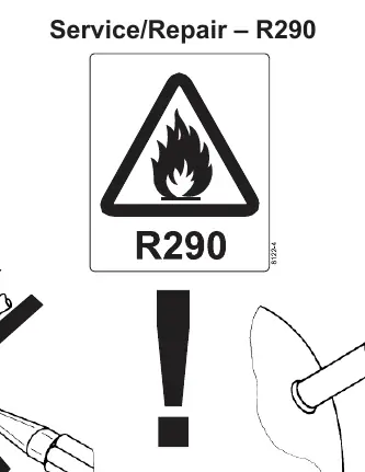 R290 refrigerant safety warning