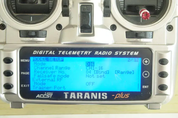 Transmitter setup for binding