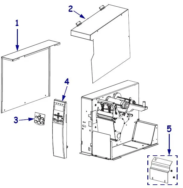 Outer Casing Components exploded view