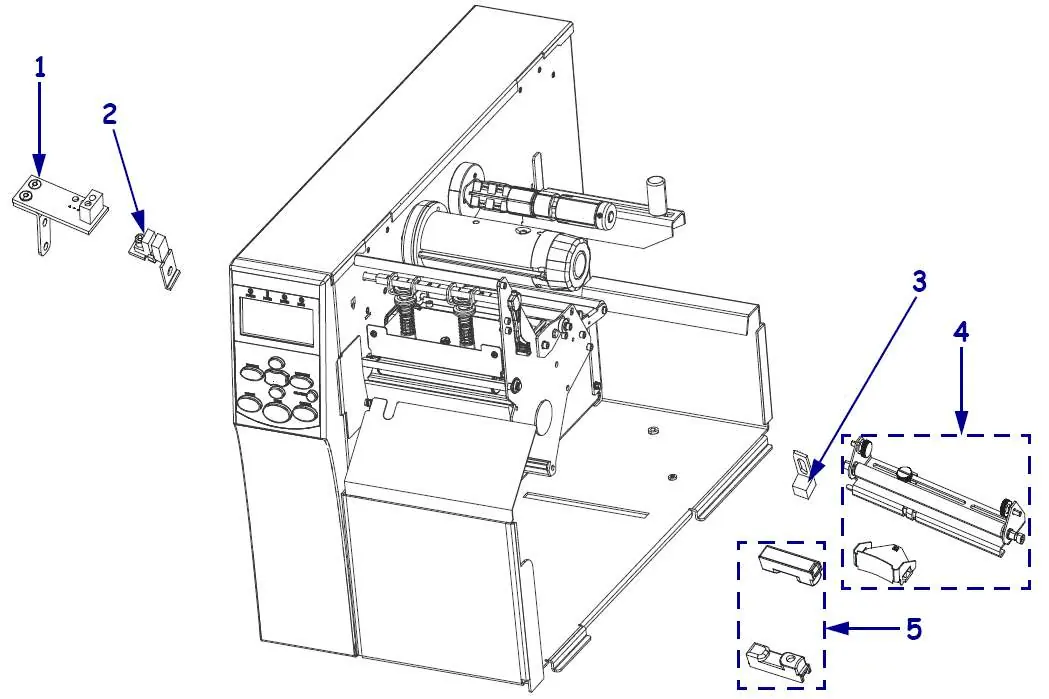 Sensors assembly view