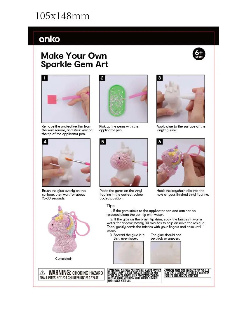 Steps to create the Sparkle Gem Art
