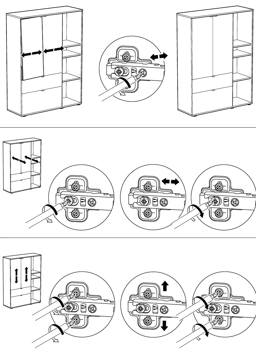 Door hinge adjustment guide