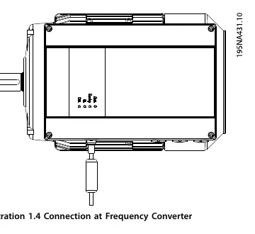 Connection at frequency converter