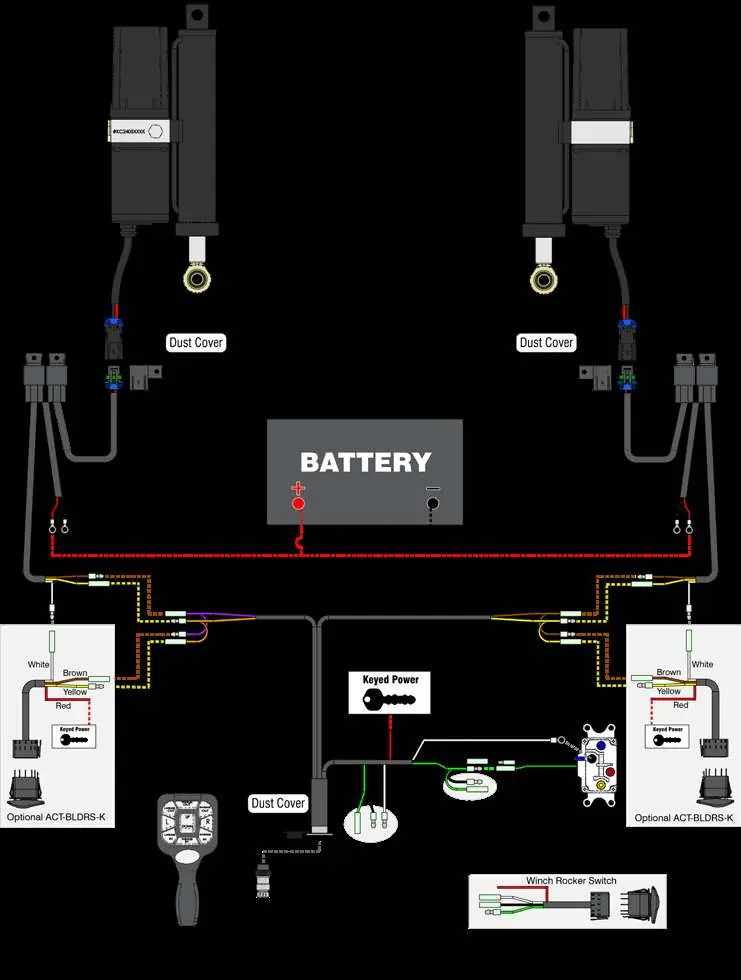 Wiring diagram for the V-Plow Hand Remote system