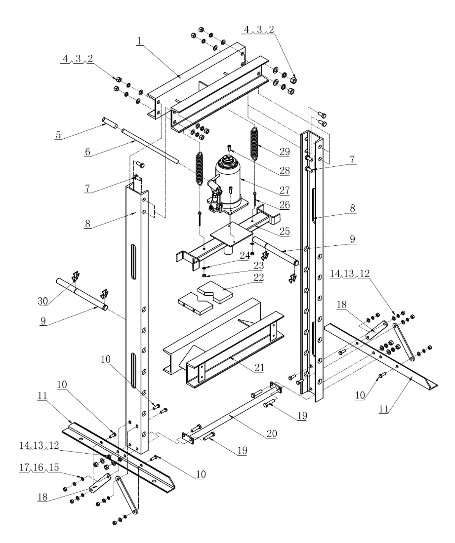 Parts diagram for 1061T