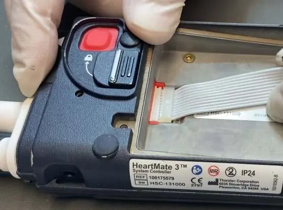 Connection of Backup Battery Ribbon Cable