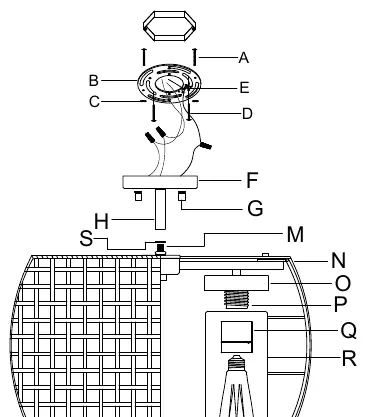 Semi-flush installation diagram (2)