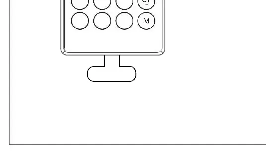 Remote control button layout and battery installation