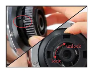 Aligning the distributor fastener with the grinder groove