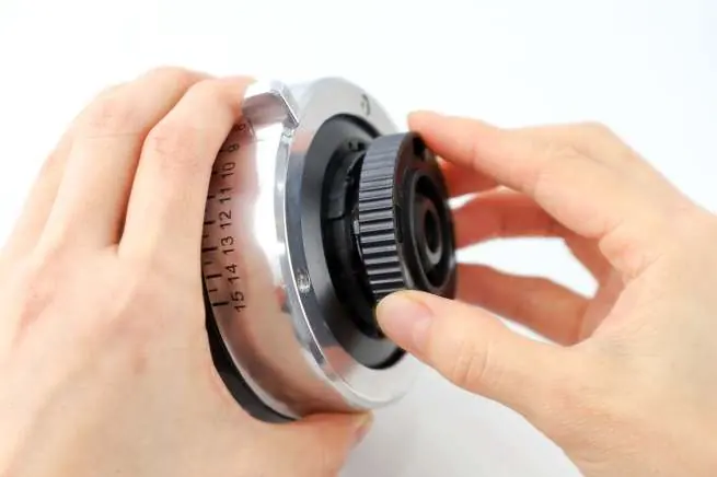 Cleaning the inside of the grinder