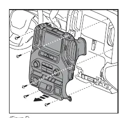 Removing the climate and radio control panel.