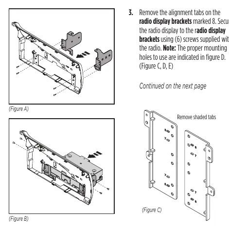 Radio chassis and bracket assembly
