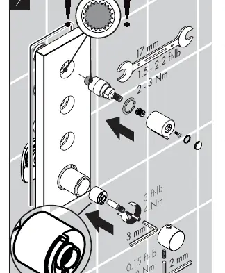 Installing trim plate and handles