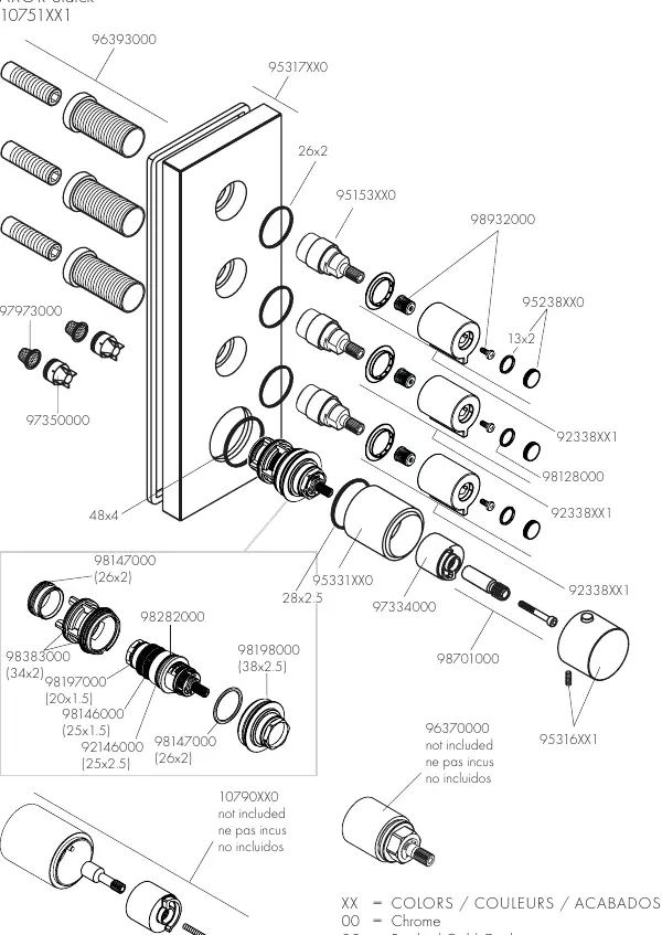 Replacement parts diagram