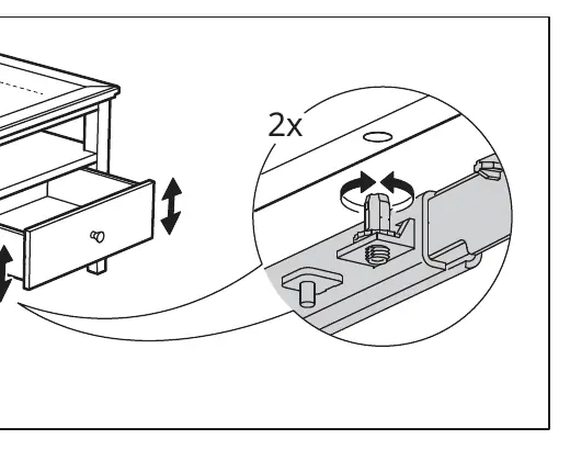 Drawer adjustment mechanism