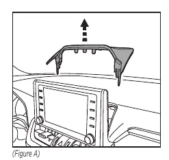 Removing the trim panel behind the radio.