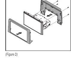 Assembling the radio assembly into the factory radio panels.