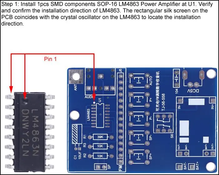Step 1: Installing the LM4863 Power Amplifier