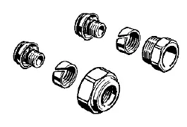 Assembly of fitting components