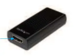 Front View of the capture device showing the HDMI port