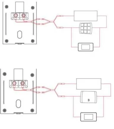 Wiring diagrams for mechanical and electronic chimes
