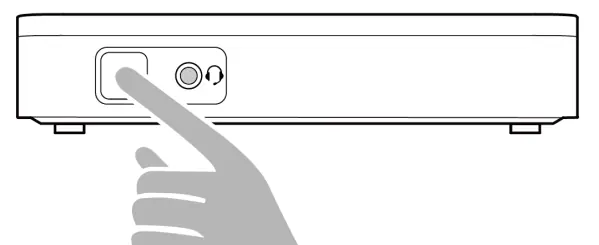 Remote control button layout.