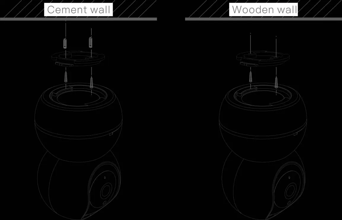 Wall mounting diagram