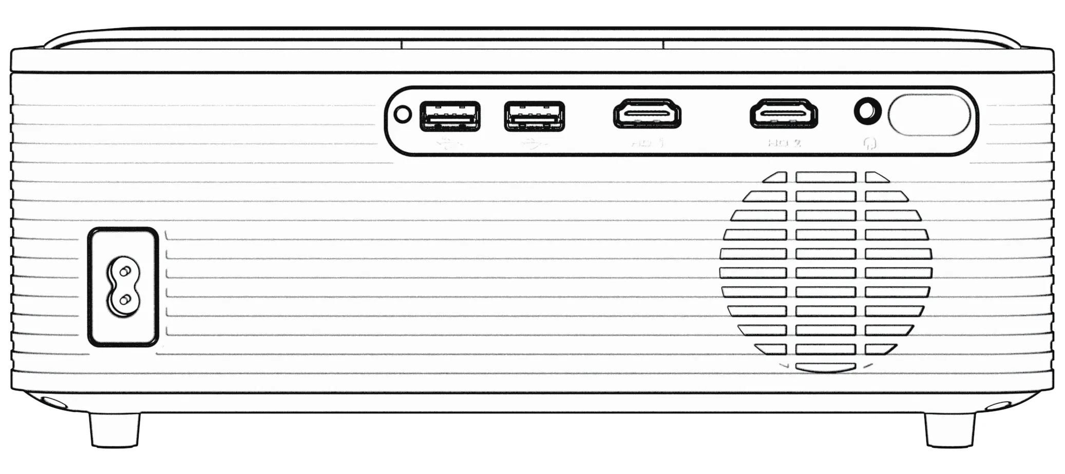Projector ports layout