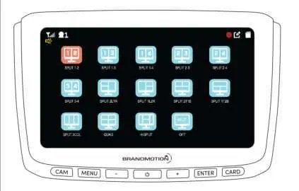Monitor button layout