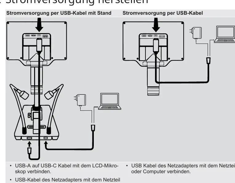 Power supply connection diagrams