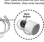 Sync button location