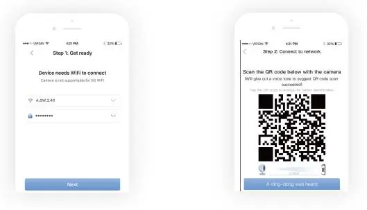 App pairing steps