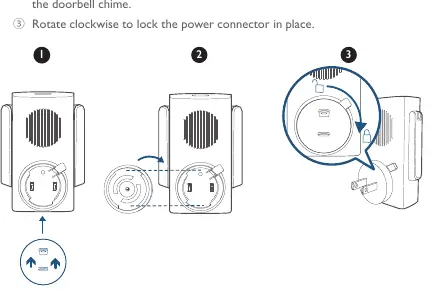 Powering on the Wi-Fi Doorbell Chime