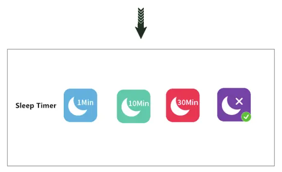 Sleep timer settings