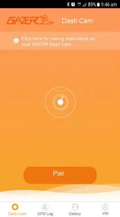 App interface showing the Pair button.