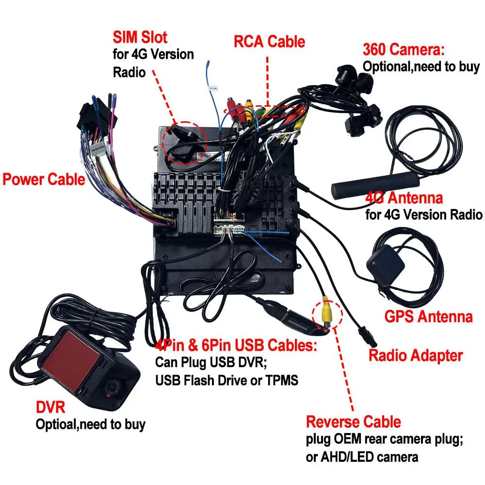 Wiring diagram for installation without a canbus box.
