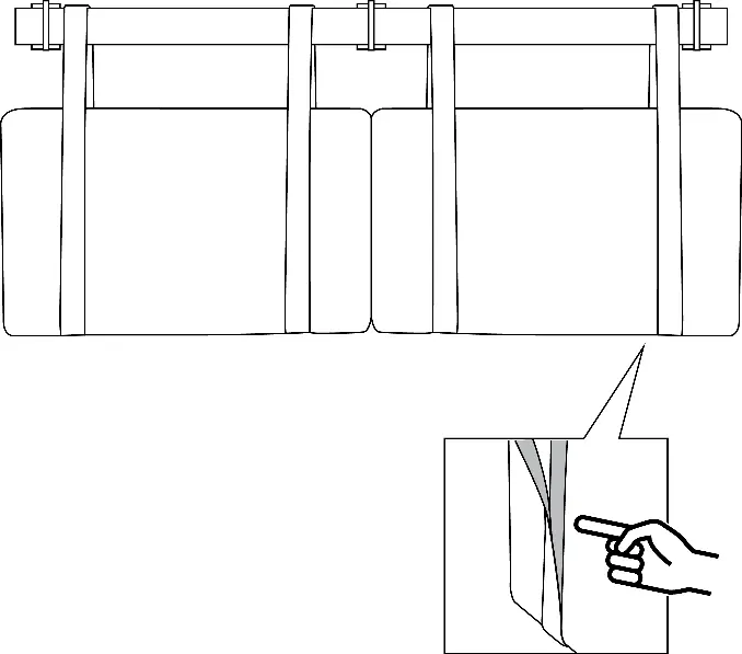 Attaching headboards to straps