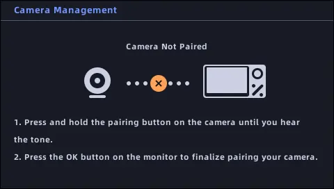 Camera not paired