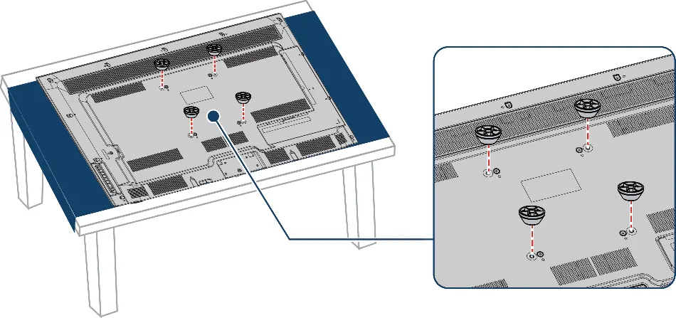 Installing wall-mount spacers