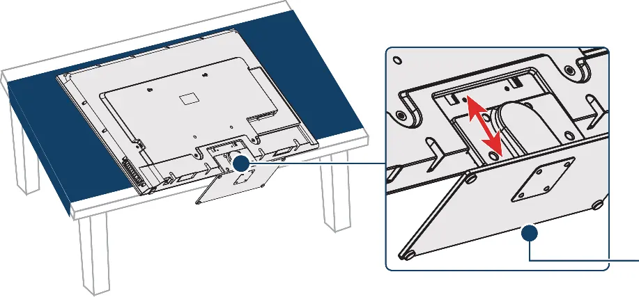 Installing the TV stand