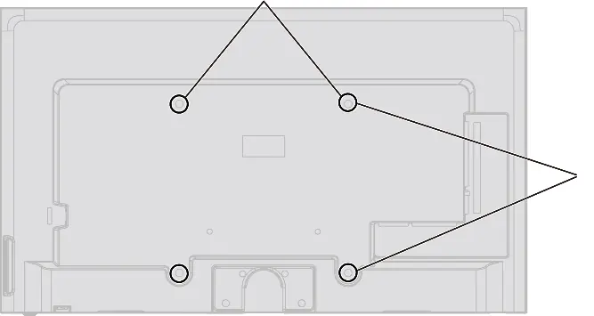 VESA mounting holes