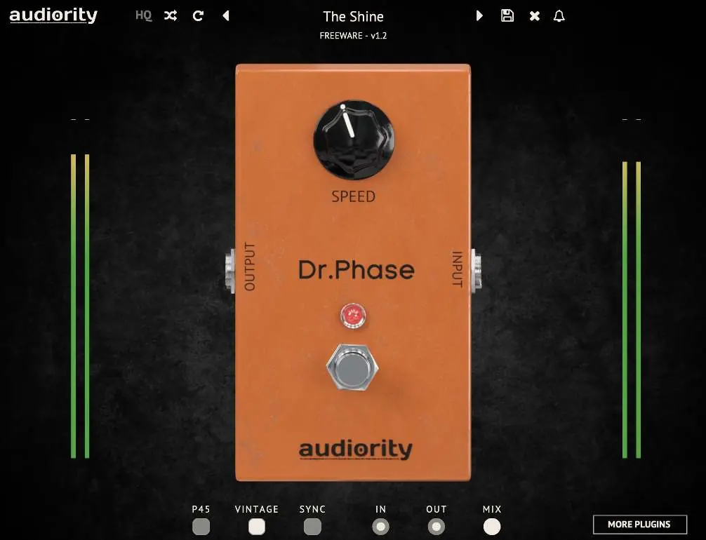 Dr Phase plugin interface controls
