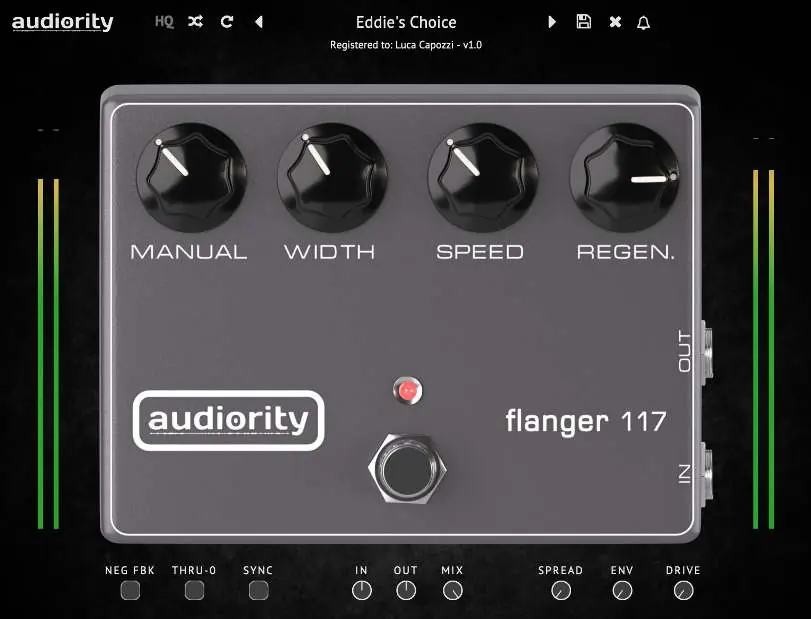 Flanger 117 Plugin Interface